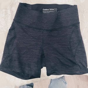 Outdoor Voices Gray Compression Shorts - Women's Small